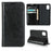 Crazy Horse Skin Genuine Leather Wallet Phone Case for Samsung Galaxy A41 (Global Version) - Black - 1