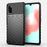 Thunder Series Twill Texture TPU Protection Case for Samsung Galaxy A41 (Global Version) - Black - 1