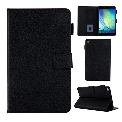 Lines Texture Cool Leather Tablet Shell for Samsung Galaxy Tab A 8.0 Wi-Fi (2019) SM-T290 - Black - 1