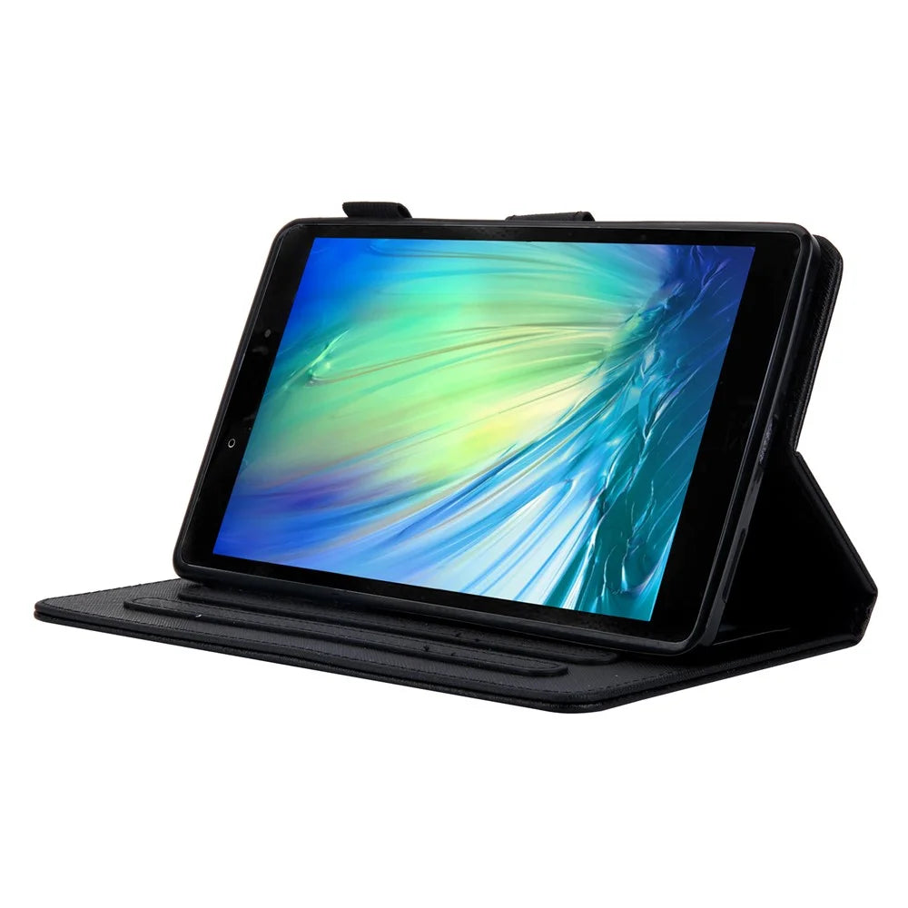 Lines Texture Cool Leather Tablet Shell for Samsung Galaxy Tab A 8.0 Wi-Fi (2019) SM-T290 - Black - 4