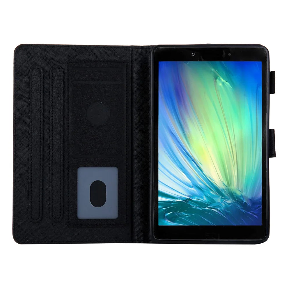 Lines Texture Cool Leather Tablet Shell for Samsung Galaxy Tab A 8.0 Wi-Fi (2019) SM-T290 - Black - 6