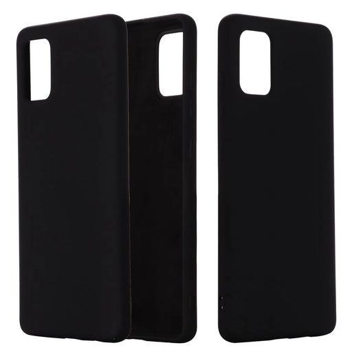 Flexible Liquid Silicone Phone Protector Cover for Samsung Galaxy A51 5G SM-A516 - Black - 1