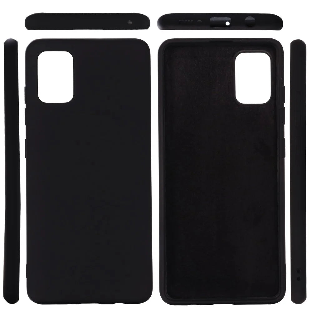 Flexible Liquid Silicone Phone Protector Cover for Samsung Galaxy A51 5G SM-A516 - Black - 2