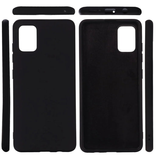 Flexible Liquid Silicone Phone Protector Cover for Samsung Galaxy A51 5G SM-A516 - Black - 2