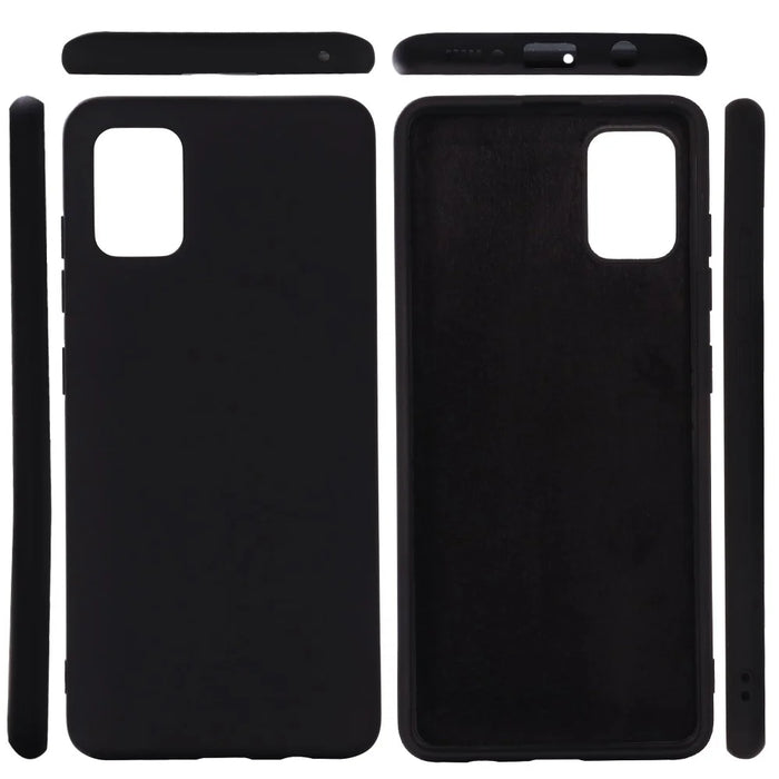Flexible Liquid Silicone Phone Protector Cover for Samsung Galaxy A51 5G SM-A516 - Black - 2