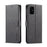LC.IMEEKE Wallet Leather Shell for Samsung Galaxy A71 5G SM-A716 - Black - 1