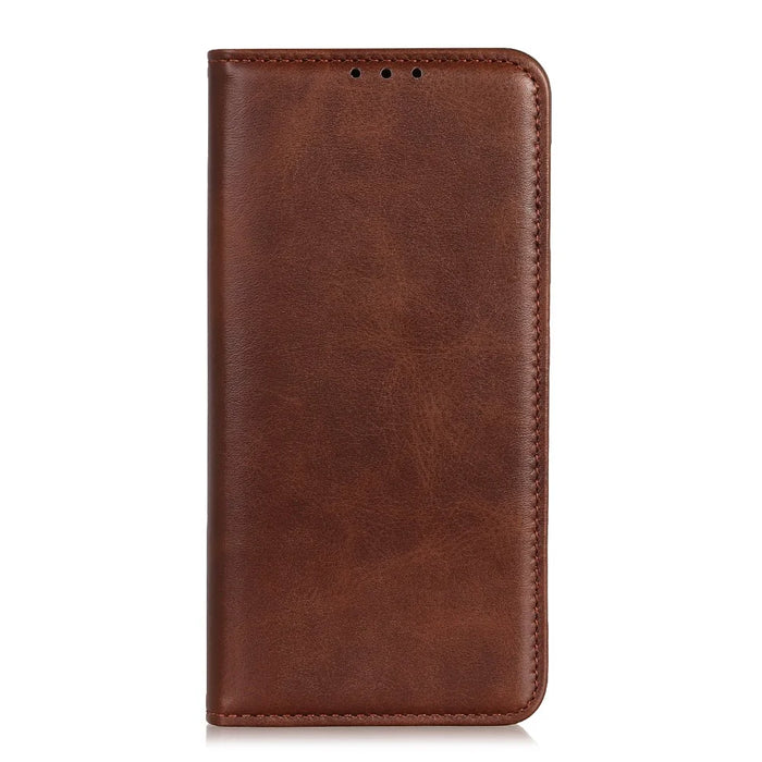 Auto-absorbed Split Leather Wallet Phone Cover for Samsung Galaxy Note20 Ultra/Note20 Ultra 5G - Dark Brown - 2