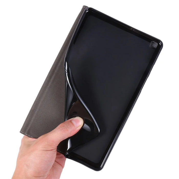 Cloth Texture Stand Leather Protector Cover for Samsung Galaxy Tab A 8.0 Wi-Fi (2019) SM-T290/T295 - Black - 3