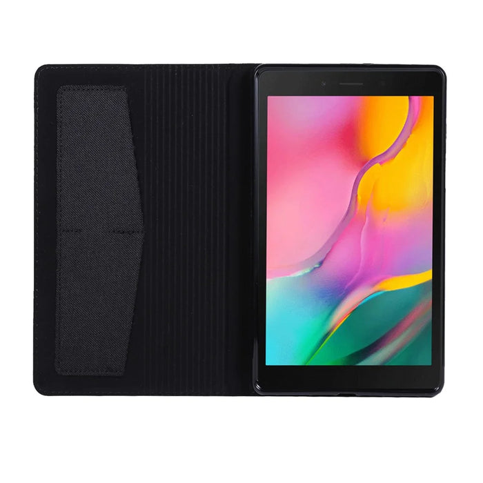 Cloth Texture Stand Leather Protector Cover for Samsung Galaxy Tab A 8.0 Wi-Fi (2019) SM-T290/T295 - Black - 6