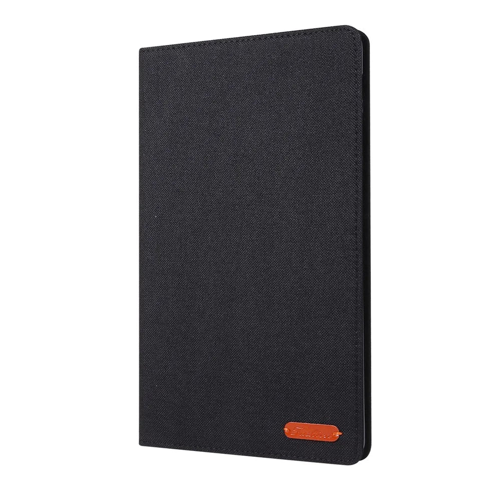 Cloth Texture Card Slots Stand Leather Cover for Samsung Galaxy Tab A 10.1 (2019) T510/T515 - Black - 2