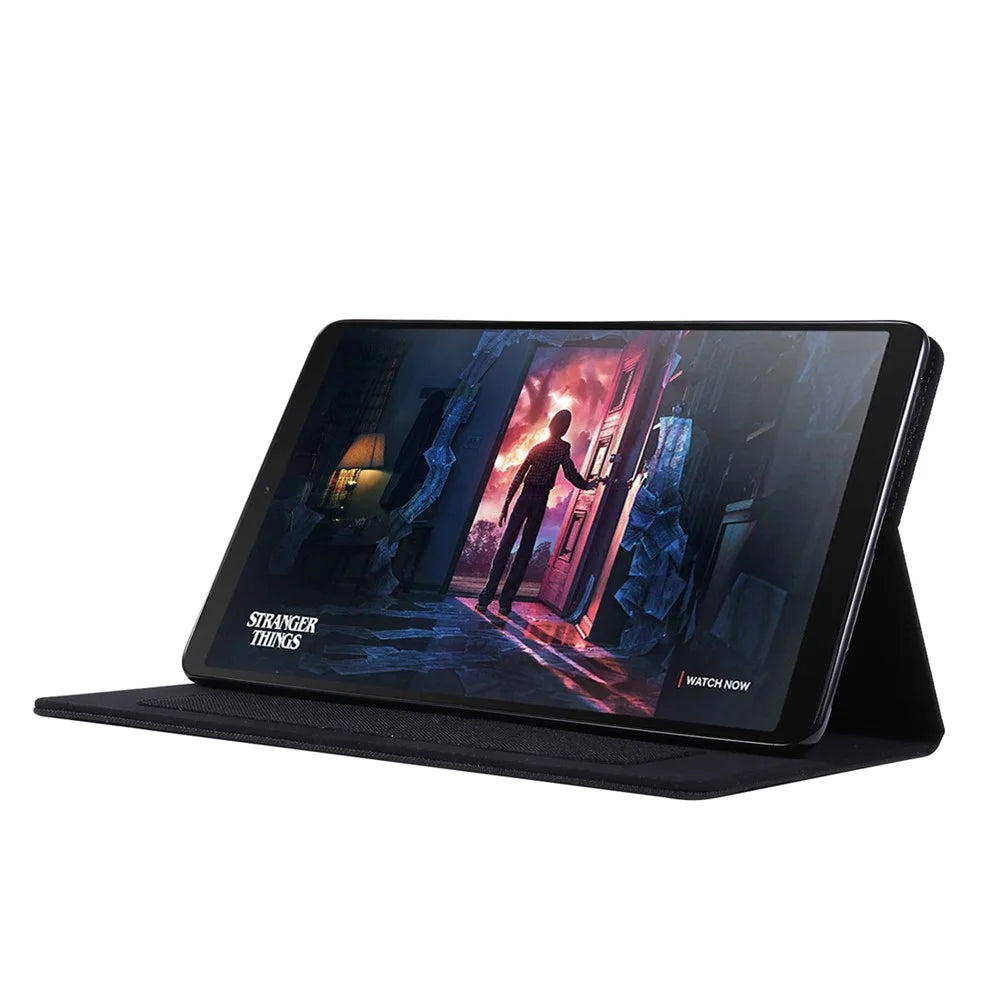 Cloth Texture Card Slots Stand Leather Cover for Samsung Galaxy Tab A 10.1 (2019) T510/T515 - Black - 5