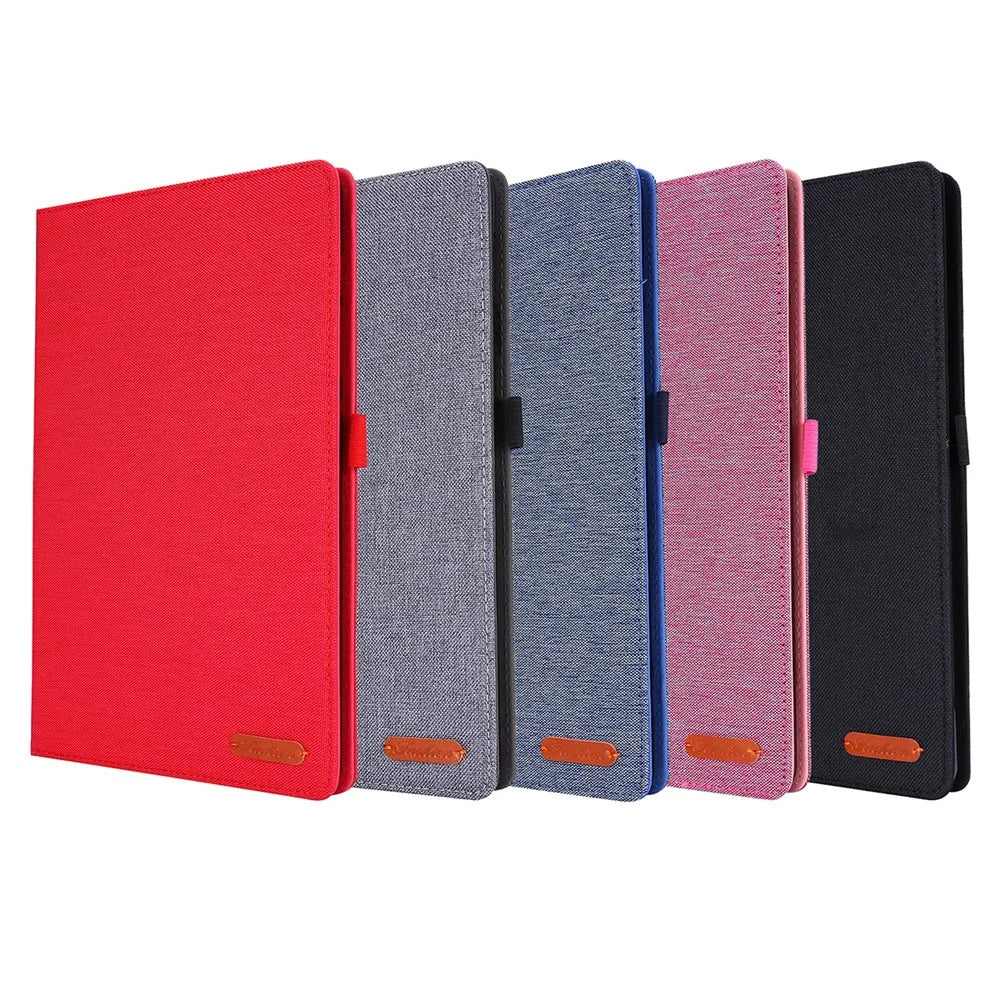 Cloth Texture Card Slots Stand Leather Protective Shell for Samsung Galaxy Tab S6 Lite (2020) / (2022) / (2024) - Black - 6