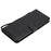 For Samsung Galaxy A21s Case Solid Color Leather Mobile Cover Wallet Stand with Strap - Black - 5
