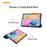 ENKAY Tri-fold Stand PU Leather Smart Tablet Case for Samsung Galaxy Tab S6 Lite (2020) P610 P615 / (2022) / (2024) - Dark Blue - 5