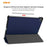 ENKAY Tri-fold Stand PU Leather Smart Tablet Case for Samsung Galaxy Tab S6 Lite (2020) P610 P615 / (2022) / (2024) - Dark Blue - 7