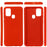 Liquid Silicone Shell Phone Case for Samsung Galaxy A21s Close-Fitting Phone Accessory - Red - 2