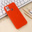 Liquid Silicone Shell Phone Case for Samsung Galaxy A21s Close-Fitting Phone Accessory - Red - 5