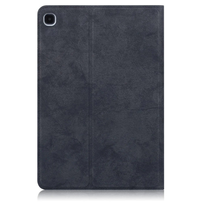 Matte PU Leather Smart Tablet Cover with Pen Slot for Samsung Galaxy Tab S6 Lite (2020) P610 P615 / (2022) / (2024) - Black - 3
