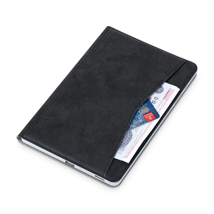 Matte PU Leather Smart Tablet Cover with Pen Slot for Samsung Galaxy Tab S6 Lite (2020) P610 P615 / (2022) / (2024) - Black - 7