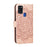 Imprint Mandala Flower Leather Shell for Samsung Galaxy A21s - Rose Gold - 4