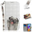 Light Spot Decor Pattern Printing Wallet Stand Leather Case with Strap for Samsung Galaxy A21s - Dog - 1