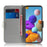 Light Spot Decor Pattern Printing Wallet Stand Leather Case with Strap for Samsung Galaxy A21s - Dog - 7