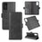 Magnet Adsorption Leather Wallet Stand Phone Case for Samsung Galaxy Note20 / Note20 5G - Black - 1