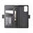 Magnet Adsorption Leather Wallet Stand Phone Case for Samsung Galaxy Note20 / Note20 5G - Black - 4