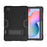 For Samsung Galaxy Tab S6 Lite (2020) / (2022) / (2024) PC TPU Hybrid Tablet Case with Kickstand - Black - 1