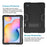 For Samsung Galaxy Tab S6 Lite (2020) / (2022) / (2024) PC TPU Hybrid Tablet Case with Kickstand - Black - 2