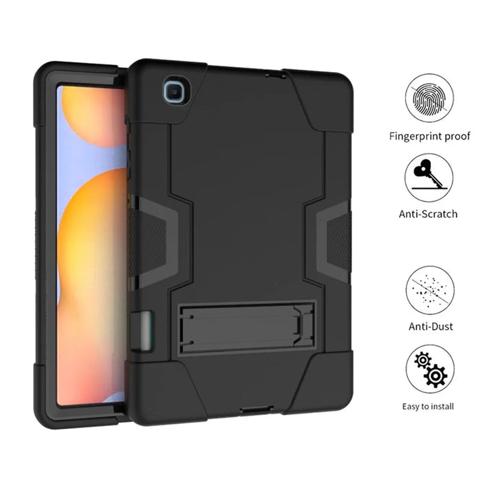 For Samsung Galaxy Tab S6 Lite (2020) / (2022) / (2024) PC TPU Hybrid Tablet Case with Kickstand - Black - 3