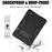 For Samsung Galaxy Tab S6 Lite (2020) / (2022) / (2024) PC TPU Hybrid Tablet Case with Kickstand - Black - 7