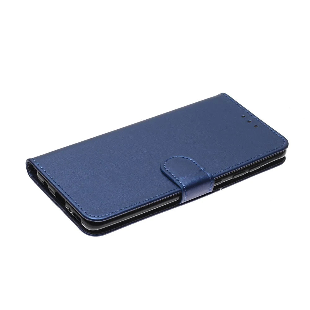 Wallet Leather Stand Phone Protective Case for Samsung Galaxy A41 (Global Version) - Blue - 6