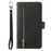 Zipper Pocket 9 Card Slots Leather Wallet Case for Samsung Galaxy A20e - Black - 3