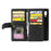 Zipper Pocket 9 Card Slots Leather Wallet Case for Samsung Galaxy A20e - Black - 5