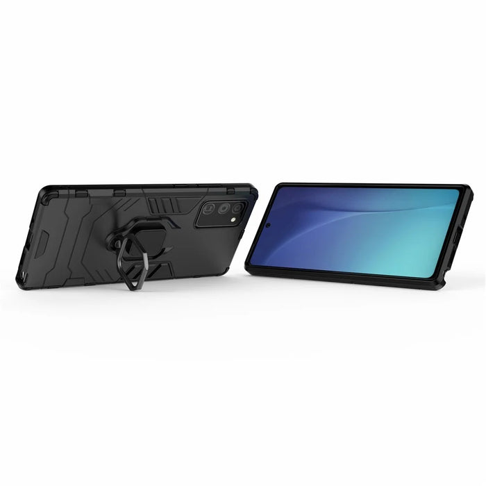 With Kickstand PC TPU Case for Samsung Galaxy Note 20/Note 20 5G - Black - 3