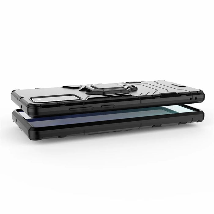 With Kickstand PC TPU Case for Samsung Galaxy Note 20/Note 20 5G - Black - 5