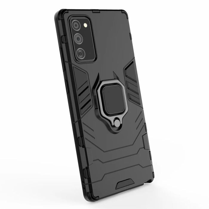 With Kickstand PC TPU Case for Samsung Galaxy Note 20/Note 20 5G - Black - 6
