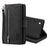 Zipper Pocket 9 Card Slots Leather Wallet Cover for Samsung Galaxy A10 - Black - 2