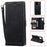 Retro Splicing Style Wallet Stand Flip Leather Case for  Samsung Galaxy Note20/Note20 5G - Black - 1