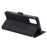 Retro Splicing Style Wallet Stand Flip Leather Case for  Samsung Galaxy Note20/Note20 5G - Black - 7