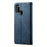 Retro Style Jeans Cloth Leather Shell for Samsung Galaxy A21s - Blue - 4