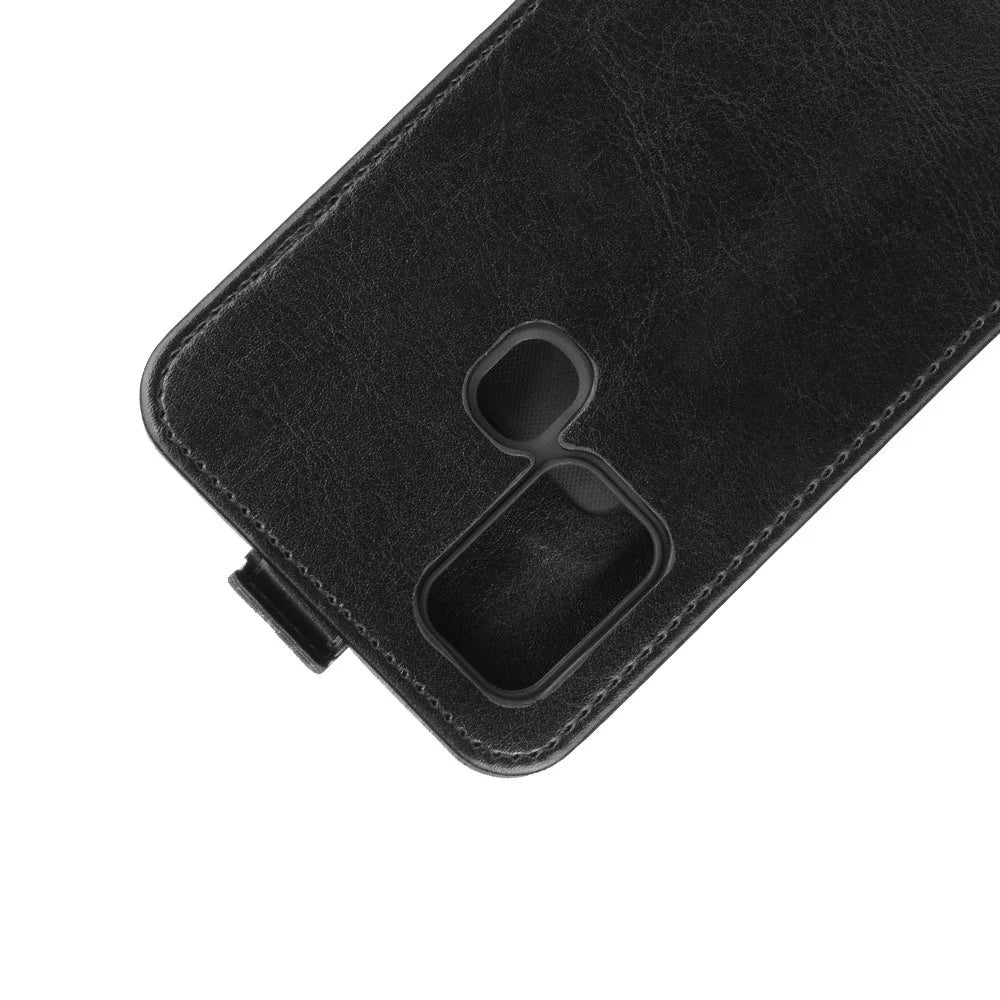 Crazy Horse Vertical Flip Leather Mobile Phone Casing for Samsung Galaxy M31 - Black - 3