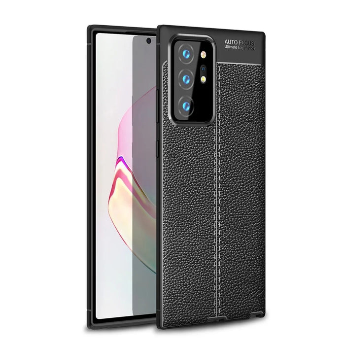 Litchi Texture TPU Phone Shell for Samsung Galaxy Note 20 Ultra / Note 20 Ultra 5G - Black - 1