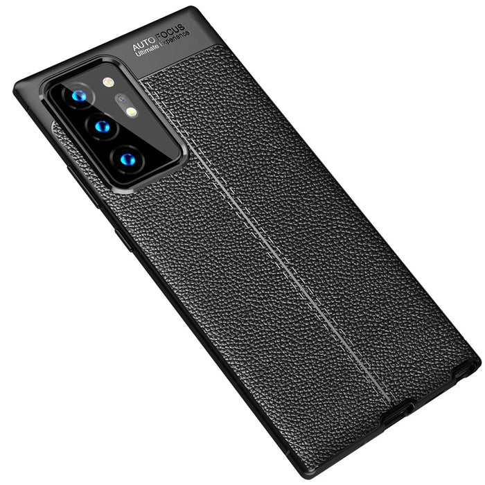 Litchi Texture TPU Phone Shell for Samsung Galaxy Note 20 Ultra / Note 20 Ultra 5G - Black - 3