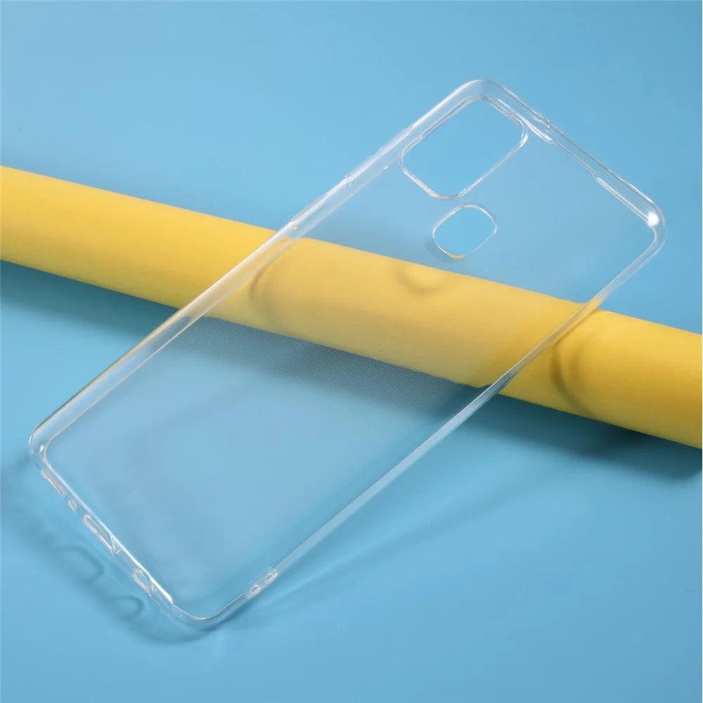Shockproof Clear TPU Back Case for Samsung Galaxy A21s Flexible Shock-Proof Phone Cover - 5