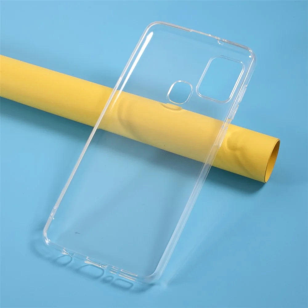 Shockproof Clear TPU Back Case for Samsung Galaxy A21s Flexible Shock-Proof Phone Cover - 6