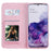 Daisy Pattern Flash Powder Style PU Leather Shell for Samsung Galaxy S20 Plus - Purple - 2
