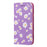 Daisy Pattern Flash Powder Style PU Leather Shell for Samsung Galaxy S20 Plus - Purple - 3