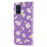 Daisy Pattern Flash Powder Style PU Leather Shell for Samsung Galaxy S20 Plus - Purple - 4